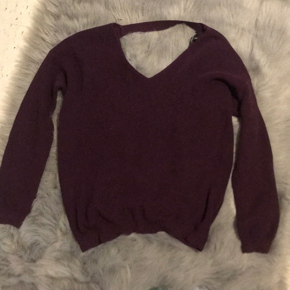 Dynamite knit open back sweater - Picture 1 of 3